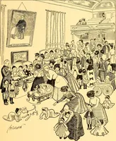An illustration from Bird Center cartoons, a chronicle of social happenings at Bird Center, Illinois; pictures and text (1904)