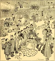 An illustration from Bird Center cartoons, a chronicle of social happenings at Bird Center, Illinois; pictures and text (1904)
