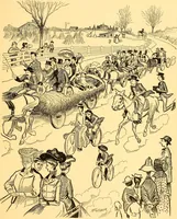 An illustration from Bird Center cartoons, a chronicle of social happenings at Bird Center, Illinois; pictures and text (1904)