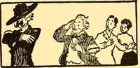 An illustration from Bird Center cartoons, a chronicle of social happenings at Bird Center, Illinois; pictures and text (1904)