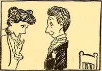 An illustration from Bird Center cartoons, a chronicle of social happenings at Bird Center, Illinois; pictures and text (1904)