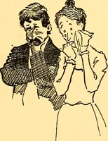 An illustration from Bird Center cartoons, a chronicle of social happenings at Bird Center, Illinois; pictures and text (1904)