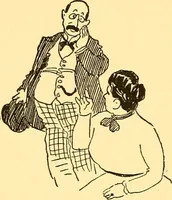 An illustration from Bird Center cartoons, a chronicle of social happenings at Bird Center, Illinois; pictures and text (1904)