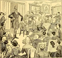 An illustration from Bird Center cartoons, a chronicle of social happenings at Bird Center, Illinois; pictures and text (1904)