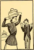 An illustration from Bird Center cartoons, a chronicle of social happenings at Bird Center, Illinois; pictures and text (1904)