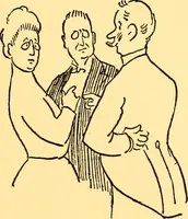 An illustration from Bird Center cartoons, a chronicle of social happenings at Bird Center, Illinois; pictures and text (1904)