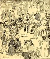 An illustration from Bird Center cartoons, a chronicle of social happenings at Bird Center, Illinois; pictures and text (1904)