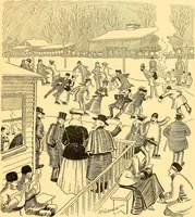 An illustration from Bird Center cartoons, a chronicle of social happenings at Bird Center, Illinois; pictures and text (1904)