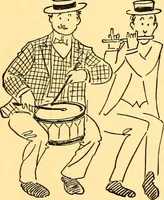 An illustration from Bird Center cartoons, a chronicle of social happenings at Bird Center, Illinois; pictures and text (1904)