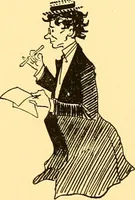 An illustration from Bird Center cartoons, a chronicle of social happenings at Bird Center, Illinois; pictures and text (1904)