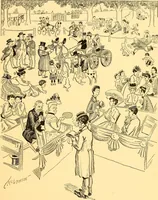 An illustration from Bird Center cartoons, a chronicle of social happenings at Bird Center, Illinois; pictures and text (1904)