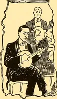 An illustration from Bird Center cartoons, a chronicle of social happenings at Bird Center, Illinois; pictures and text (1904)