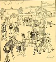 An illustration from Bird Center cartoons, a chronicle of social happenings at Bird Center, Illinois; pictures and text (1904)