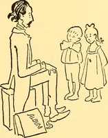 An illustration from Bird Center cartoons, a chronicle of social happenings at Bird Center, Illinois; pictures and text (1904)