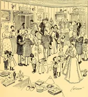 An illustration from Bird Center cartoons, a chronicle of social happenings at Bird Center, Illinois; pictures and text (1904)