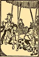 An illustration from Bird Center cartoons, a chronicle of social happenings at Bird Center, Illinois; pictures and text (1904)
