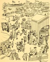 An illustration from Bird Center cartoons, a chronicle of social happenings at Bird Center, Illinois; pictures and text (1904)
