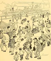 An illustration from Bird Center cartoons, a chronicle of social happenings at Bird Center, Illinois; pictures and text (1904)