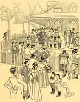 An illustration from Bird Center cartoons, a chronicle of social happenings at Bird Center, Illinois; pictures and text (1904)