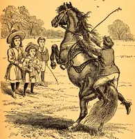 An illustration from Black Beauty : the autobiography of a horse (1870)