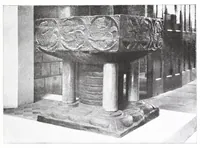 An illustration from Black Tournai fonts in England, the group of seven late Norman fonts from Belgium (1909)