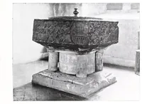 Picture 16 of 16 from Black Tournai fonts in England, the group of seven late Norman fonts from Belgium (1909), leaf 63