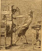 An illustration from Black and white exhibition of the Salmagundi Sketch Club : held at the galleries of the National Academy of Design ..., open from Dec. 1st to 21st, inclusive (1881)