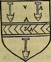 An illustration from The Blazon of Gentrie: : Deuided into two parts. The first named The Glorie of Generositie. The second, Lacyes Nobilitie. Comprehending discourses of Armes and of Gentry. Wherein is treated of the beginning, parts and degrees of Gentlenesse, vvith her lawes: Of the Bearing, and Blazon of Cote-armors: Of the Lawes of Armes, and of combats. (1586)