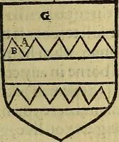 An illustration from The Blazon of Gentrie: : Deuided into two parts. The first named The Glorie of Generositie. The second, Lacyes Nobilitie. Comprehending discourses of Armes and of Gentry. Wherein is treated of the beginning, parts and degrees of Gentlenesse, vvith her lawes: Of the Bearing, and Blazon of Cote-armors: Of the Lawes of Armes, and of combats. (1586)