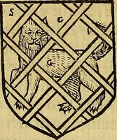 An illustration from The Blazon of Gentrie: : Deuided into two parts. The first named The Glorie of Generositie. The second, Lacyes Nobilitie. Comprehending discourses of Armes and of Gentry. Wherein is treated of the beginning, parts and degrees of Gentlenesse, vvith her lawes: Of the Bearing, and Blazon of Cote-armors: Of the Lawes of Armes, and of combats. (1586)