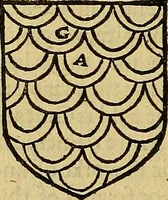 An illustration from The Blazon of Gentrie: : Deuided into two parts. The first named The Glorie of Generositie. The second, Lacyes Nobilitie. Comprehending discourses of Armes and of Gentry. Wherein is treated of the beginning, parts and degrees of Gentlenesse, vvith her lawes: Of the Bearing, and Blazon of Cote-armors: Of the Lawes of Armes, and of combats. (1586)
