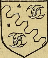 An illustration from The Blazon of Gentrie: : Deuided into two parts. The first named The Glorie of Generositie. The second, Lacyes Nobilitie. Comprehending discourses of Armes and of Gentry. Wherein is treated of the beginning, parts and degrees of Gentlenesse, vvith her lawes: Of the Bearing, and Blazon of Cote-armors: Of the Lawes of Armes, and of combats. (1586)