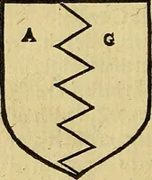 An illustration from The Blazon of Gentrie: : Deuided into two parts. The first named The Glorie of Generositie. The second, Lacyes Nobilitie. Comprehending discourses of Armes and of Gentry. Wherein is treated of the beginning, parts and degrees of Gentlenesse, vvith her lawes: Of the Bearing, and Blazon of Cote-armors: Of the Lawes of Armes, and of combats. (1586)