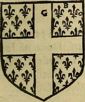 An illustration from The Blazon of Gentrie: : Deuided into two parts. The first named The Glorie of Generositie. The second, Lacyes Nobilitie. Comprehending discourses of Armes and of Gentry. Wherein is treated of the beginning, parts and degrees of Gentlenesse, vvith her lawes: Of the Bearing, and Blazon of Cote-armors: Of the Lawes of Armes, and of combats. (1586)