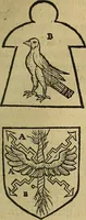 An illustration from The Blazon of Gentrie: : Deuided into two parts. The first named The Glorie of Generositie. The second, Lacyes Nobilitie. Comprehending discourses of Armes and of Gentry. Wherein is treated of the beginning, parts and degrees of Gentlenesse, vvith her lawes: Of the Bearing, and Blazon of Cote-armors: Of the Lawes of Armes, and of combats. (1586)