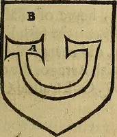 An illustration from The Blazon of Gentrie: : Deuided into two parts. The first named The Glorie of Generositie. The second, Lacyes Nobilitie. Comprehending discourses of Armes and of Gentry. Wherein is treated of the beginning, parts and degrees of Gentlenesse, vvith her lawes: Of the Bearing, and Blazon of Cote-armors: Of the Lawes of Armes, and of combats. (1586)