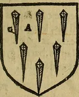 An illustration from The Blazon of Gentrie: : Deuided into two parts. The first named The Glorie of Generositie. The second, Lacyes Nobilitie. Comprehending discourses of Armes and of Gentry. Wherein is treated of the beginning, parts and degrees of Gentlenesse, vvith her lawes: Of the Bearing, and Blazon of Cote-armors: Of the Lawes of Armes, and of combats. (1586)