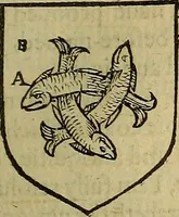 An illustration from The Blazon of Gentrie: : Deuided into two parts. The first named The Glorie of Generositie. The second, Lacyes Nobilitie. Comprehending discourses of Armes and of Gentry. Wherein is treated of the beginning, parts and degrees of Gentlenesse, vvith her lawes: Of the Bearing, and Blazon of Cote-armors: Of the Lawes of Armes, and of combats. (1586)