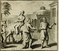 An illustration from Bloem-tuintje : bestaande in twee deelen : het eerste in innerlyke bedenkingen, en geleikenissen, het tweede in eenige zang- en lees-rymen (1724)