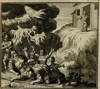 Picture 38 of 41 from Bloem-tuintje : bestaande in twee deelen : het eerste in innerlyke bedenkingen, en geleikenissen, het tweede in eenige zang- en lees-rymen (1724), leaf 347