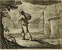 An illustration from Bloem-tuintje : bestaande in twee deelen : het eerste in innerlyke bedenkingen, en geleikenissen, het tweede in eenige zang- en lees-rymen (1724)