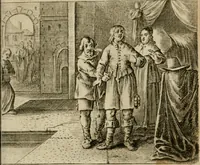 An illustration from Bloem-tuintje : bestaande in twee deelen : het eerste in innerlyke bedenkingen, en geleikenissen, het tweede in eenige zang- en lees-rymen (1724)