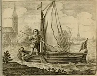 An illustration from Bloem-tuintje : bestaande in twee deelen : het eerste in innerlyke bedenkingen, en geleikenissen, het tweede in eenige zang- en lees-rymen (1724)