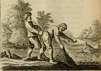 An illustration from Bloem-tuintje : bestaande in twee deelen : het eerste in innerlyke bedenkingen, en geleikenissen, het tweede in eenige zang- en lees-rymen (1724)