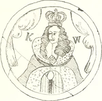 An illustration from Blue dash chargers and other early English tin enamel circular dishes (1919)