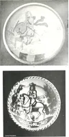 An illustration from Blue dash chargers and other early English tin enamel circular dishes (1919)