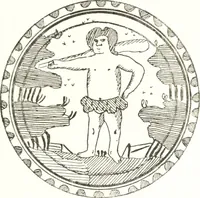 An illustration from Blue dash chargers and other early English tin enamel circular dishes (1919)