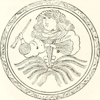 An illustration from Blue dash chargers and other early English tin enamel circular dishes (1919)