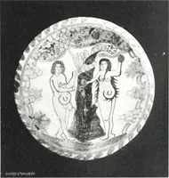 An illustration from Blue dash chargers and other early English tin enamel circular dishes (1919)