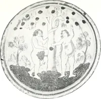 An illustration from Blue dash chargers and other early English tin enamel circular dishes (1919)